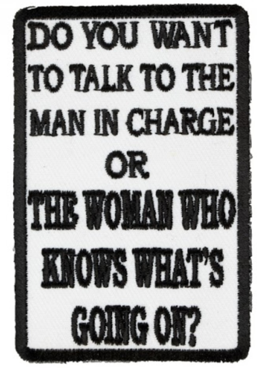 Do You Want to Talk to the Man...Woman Who Knows ...Patch